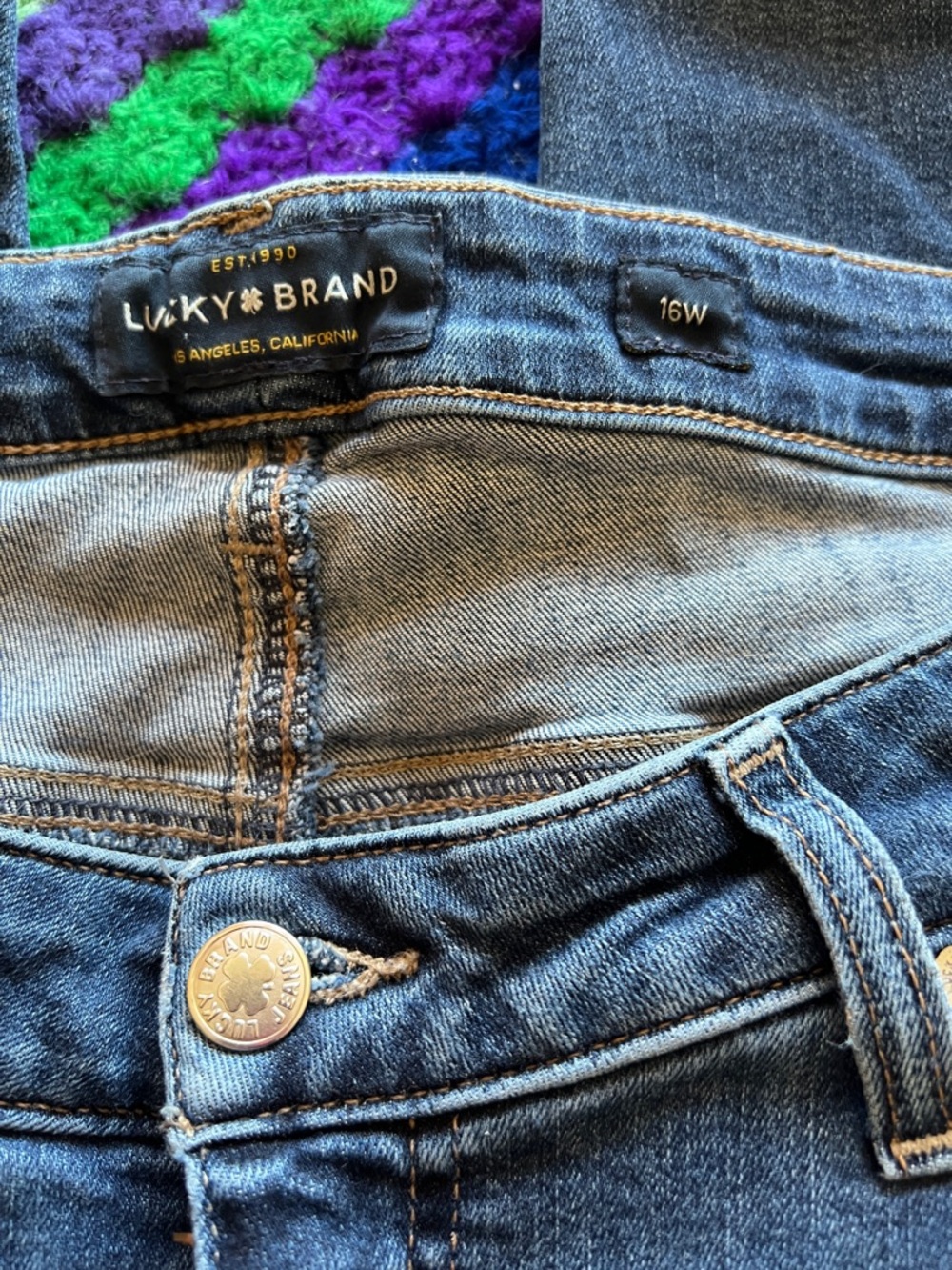 Lucky Brand Women's Dark Blue High Rise Jeans